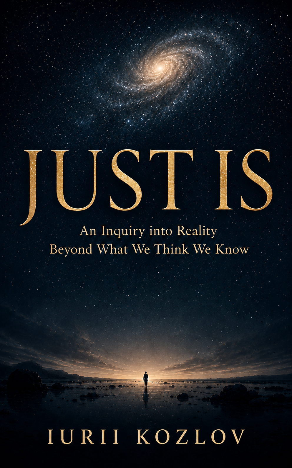 Original JUST IS book cover by Iurii Kozlov
